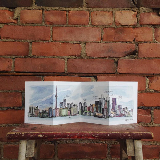 Toronto Skyline Accordion Card