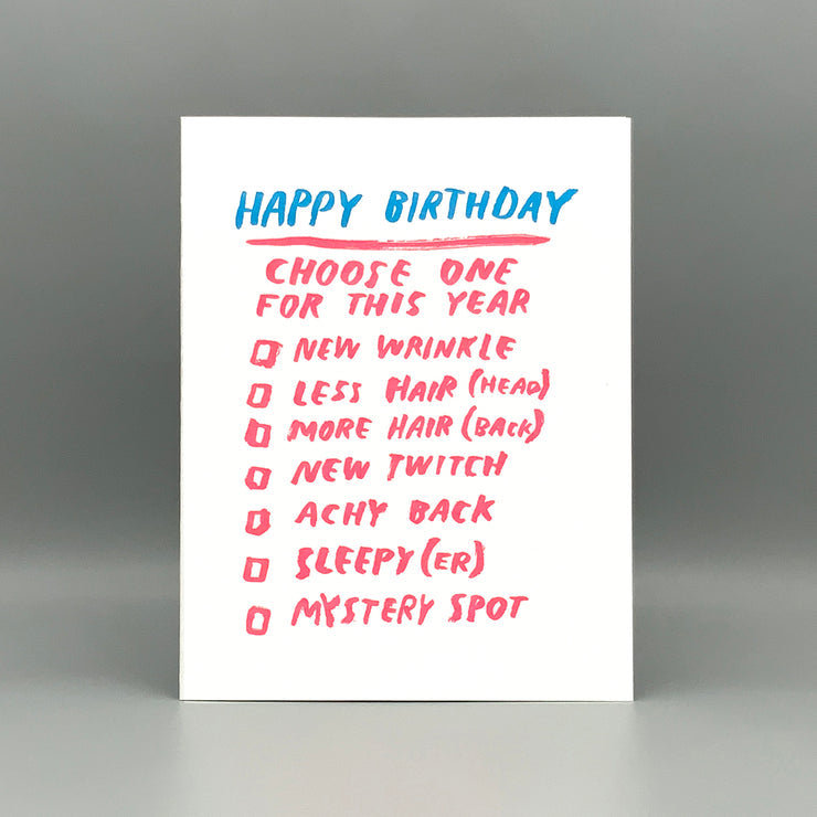 Choose Your Birthday Card