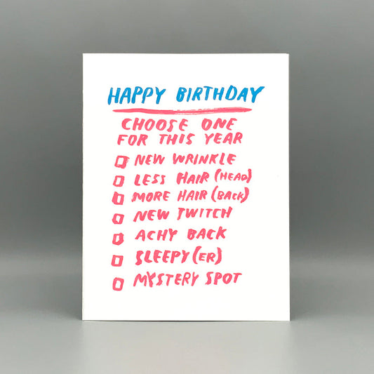 Choose Your Birthday Card