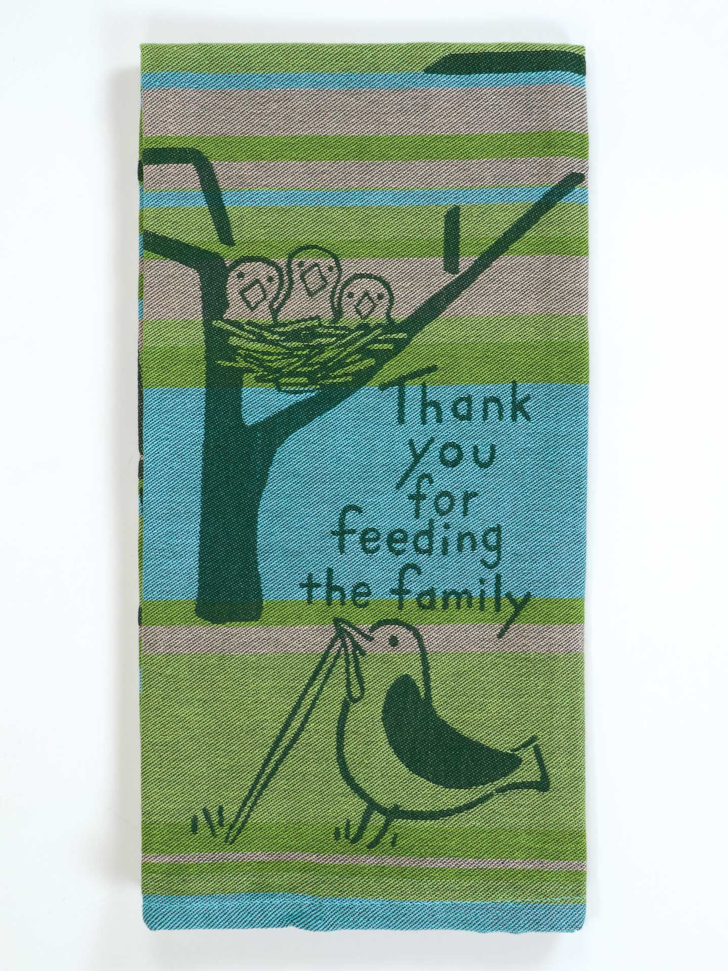 Thank You For Feeding The Family Jacquard Tea Towel