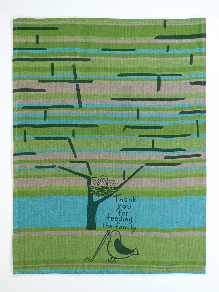 Thank You For Feeding The Family Jacquard Tea Towel