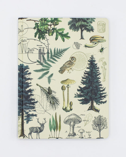 Woodland Forest Hardcover Notebook  - Dot Grid