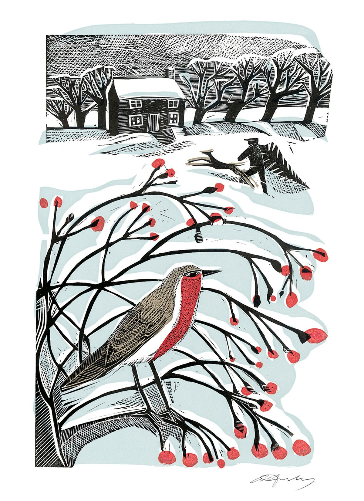 Deep Winter Holiday Boxed Cards