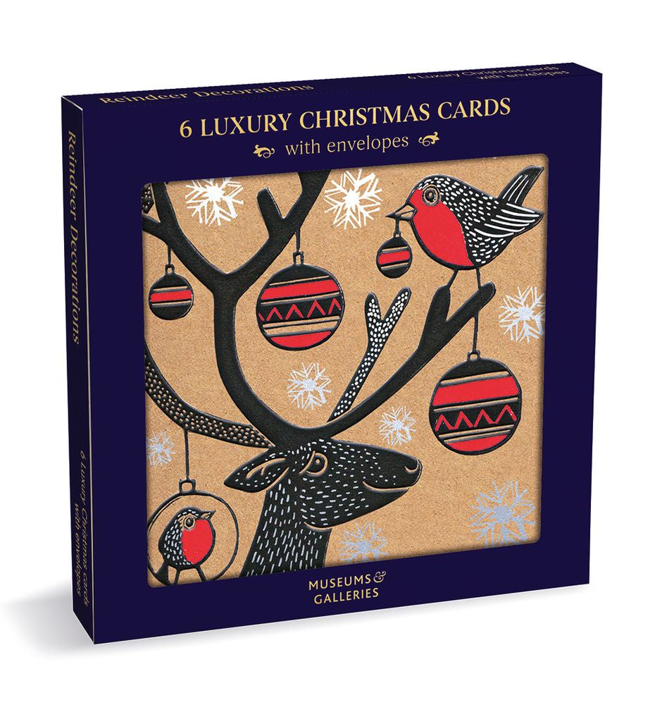 Reindeer Decorations Holiday Boxed Cards (8 cards)