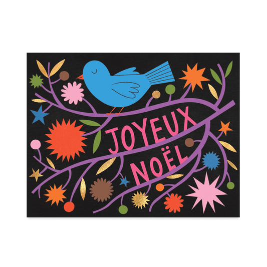Oiseau de Noel Holiday Card