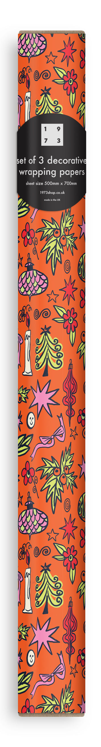 Christmas Flash 3-Sheet Gift Wrap Roll