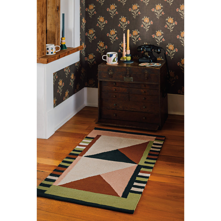 Oblique Woven Cotton Formation Rug