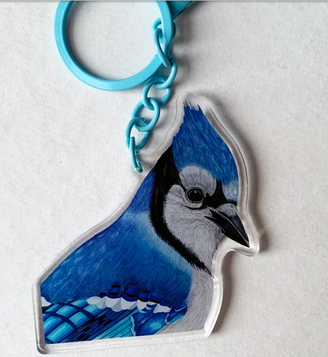 Bird Keychain by Jackie Bestemen