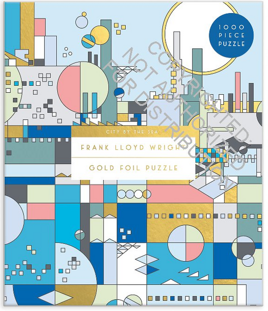 Frank Lloyd Wright City By The Sea 1000 Piece Foil Puzzle