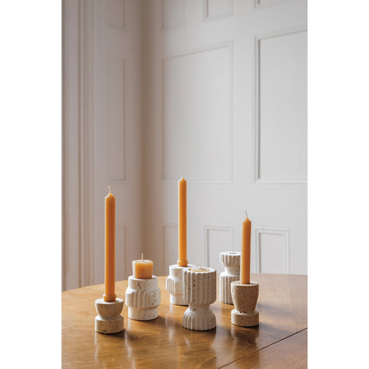 Altis Travertine 3" Candle Holder