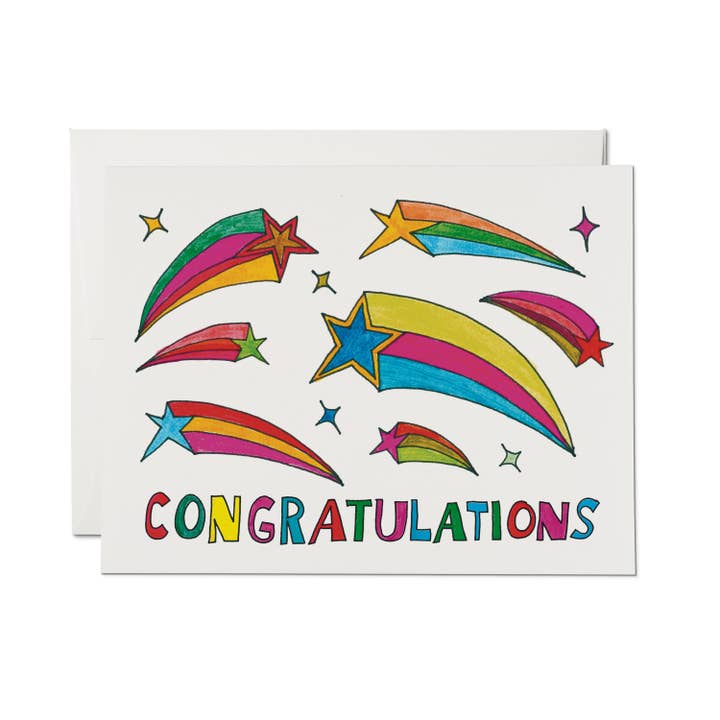Shooting Star Congrats Card