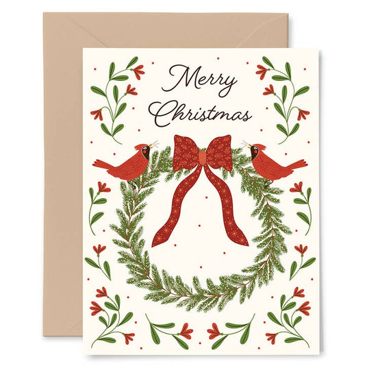 Cardinals Merry Christmas Card