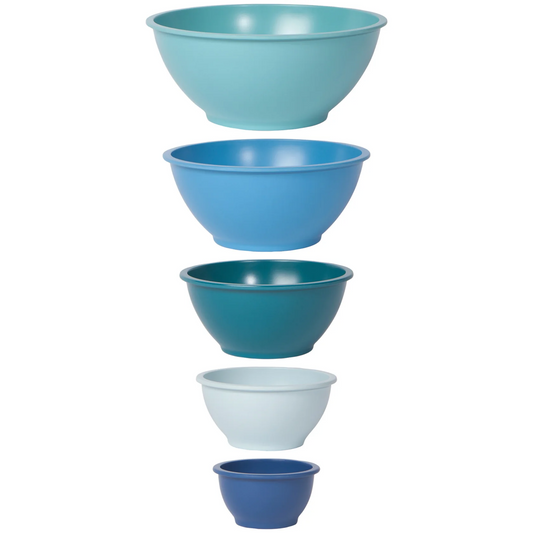 Bamboo Composite Mixing Bowl Set (Blue)