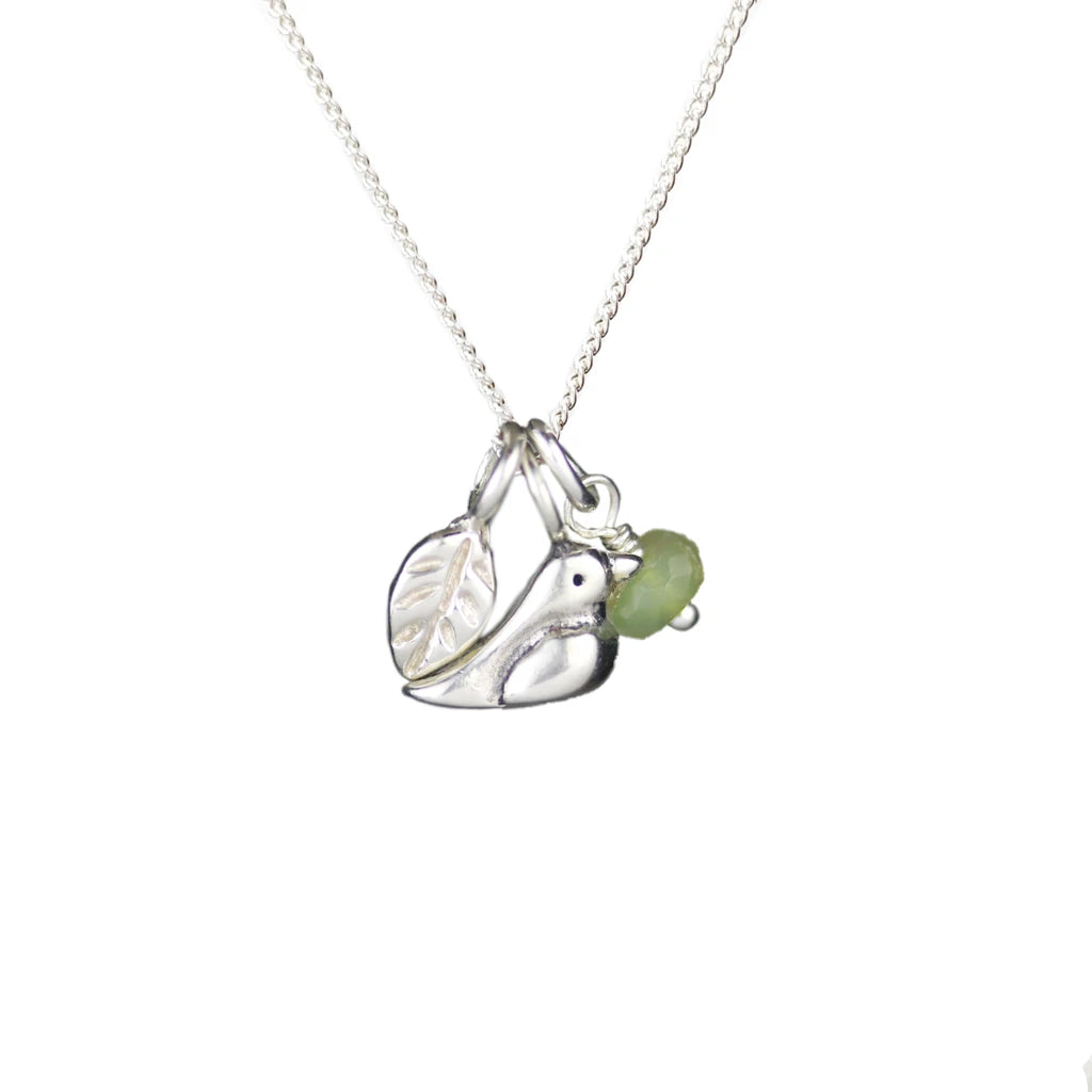 Bird + Leaf Necklace