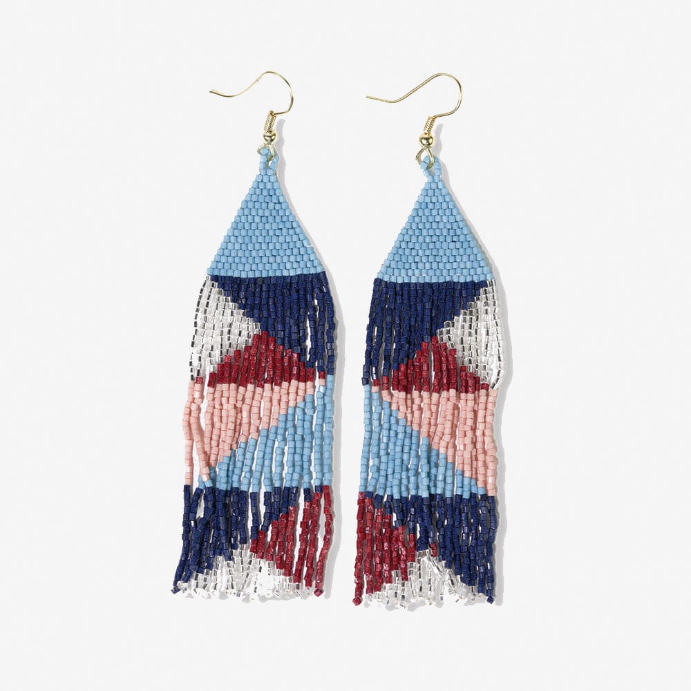 Brittany Beaded Fringe Earrings