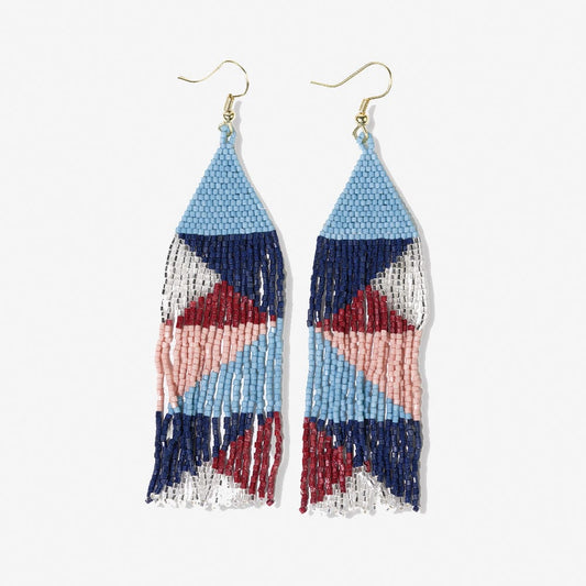 Brittany Beaded Fringe Earrings