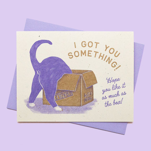 I Got You Something! - Risograph Card