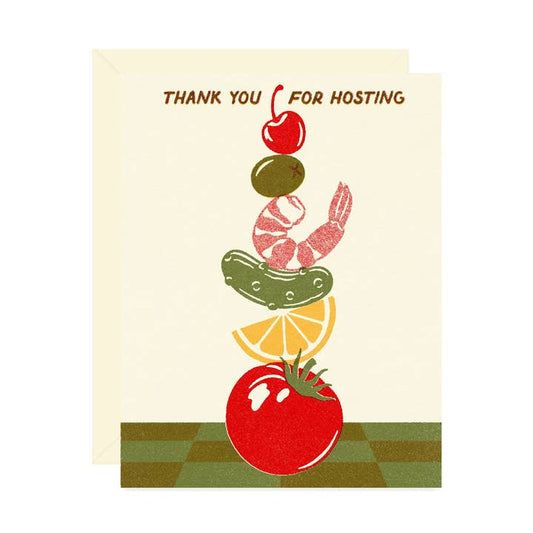 Thank You For Hosting Card