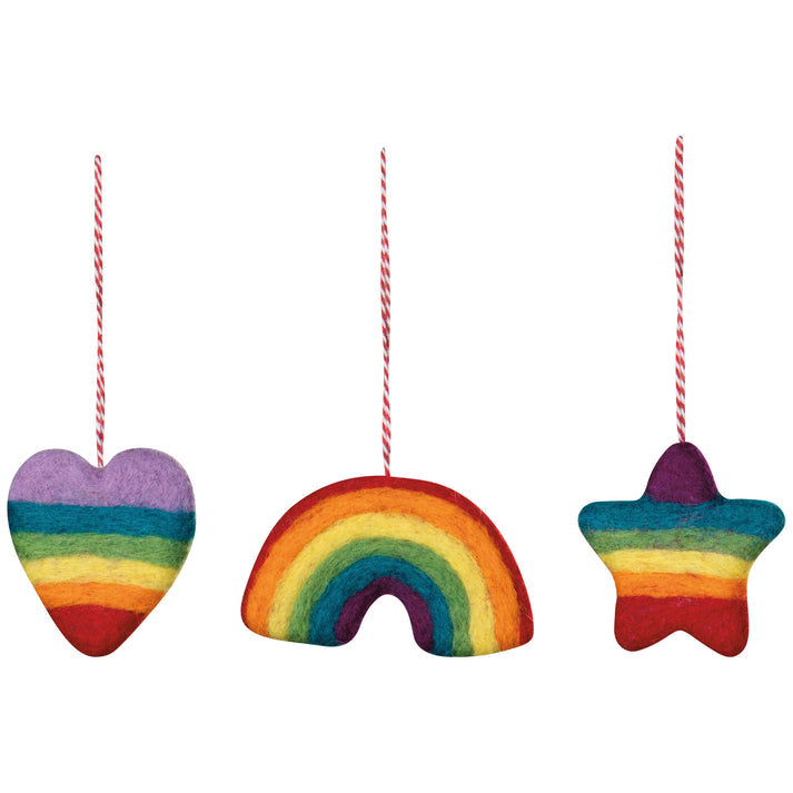 Love is Love Felt Christmas Tree Ornaments