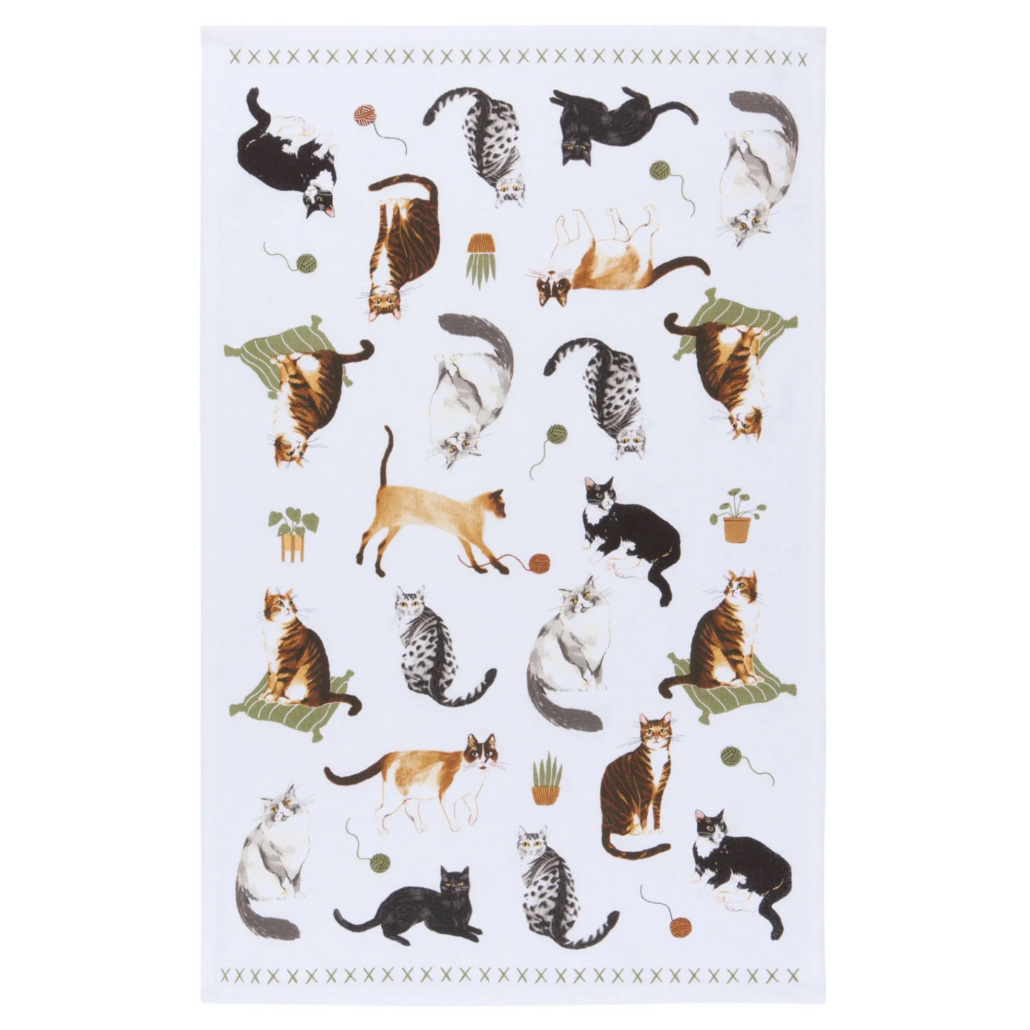 Cat Collective Tea Towel