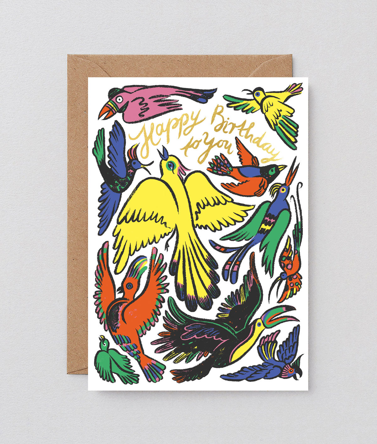 Happy Birthday Birds Card