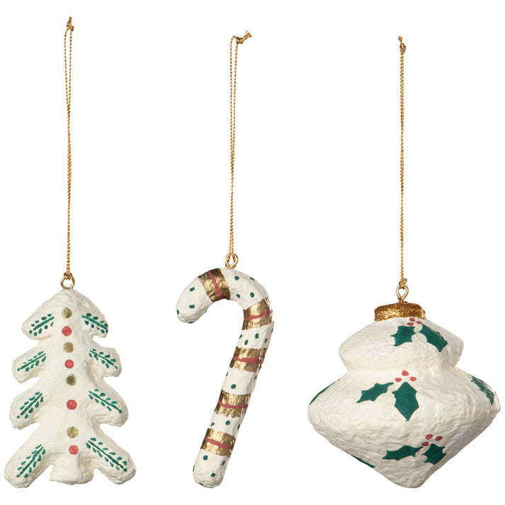 Yuletide Mache Christmas Tree Ornament