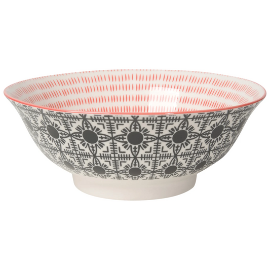 Black Tile Bowl 8"