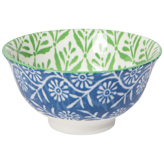Green Leaf Stamped Bowl