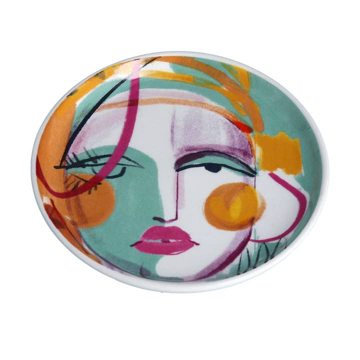 Pop Art Face Trinket Tray