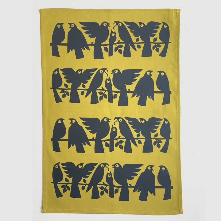 Magpie X Hornsea Birds Tea Towel