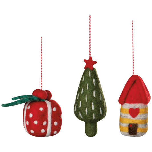 Yuletide Felt Christmas Tree Ornament