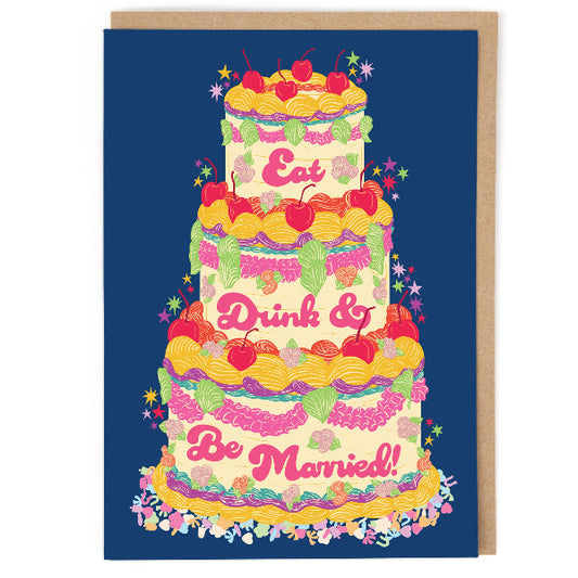 Eat Drink & Be Married Card