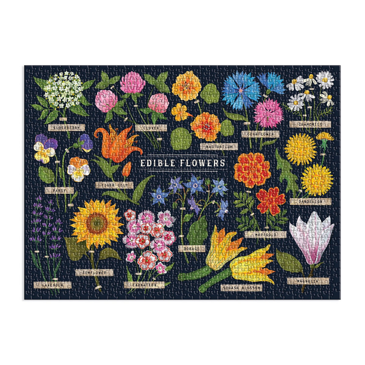 Edible Flowers 1000 Piece Puzzle