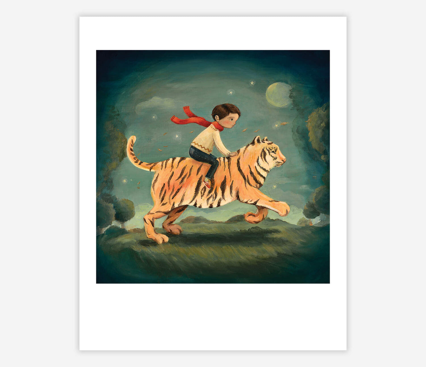 Emily Winfield Martin Dream Animals: Tiger and Boy 8x10 Archival Print