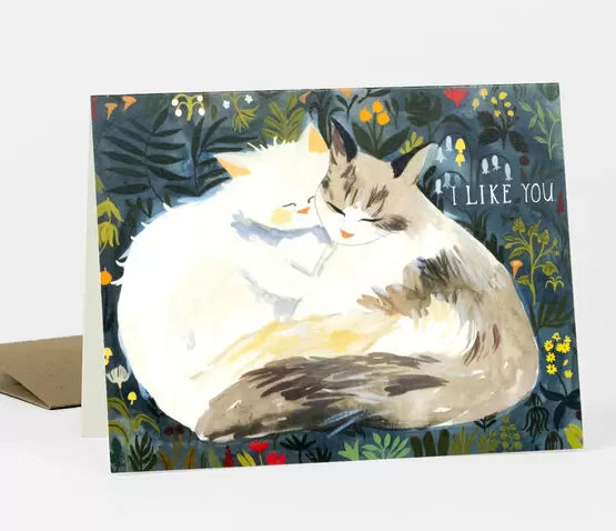 I Like You Cat Card