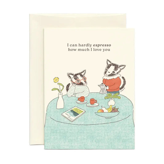 Espresso Love Badgers Card