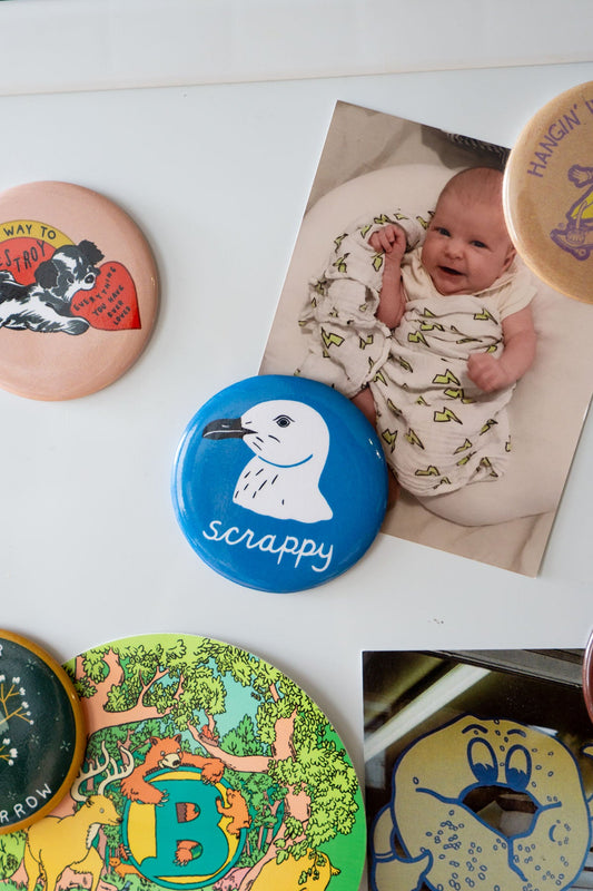 Scrappy Seagull Magnet