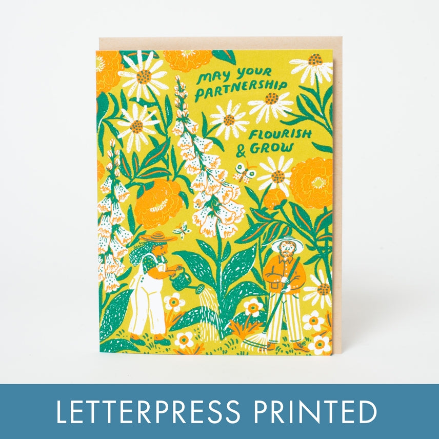 Partnership Congrats Letterpress Card