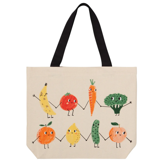 Funny Food Cotton Tote Bag