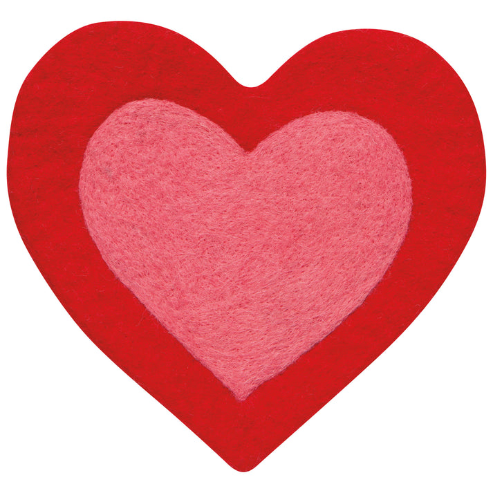 Heart Felt Wool Trivet