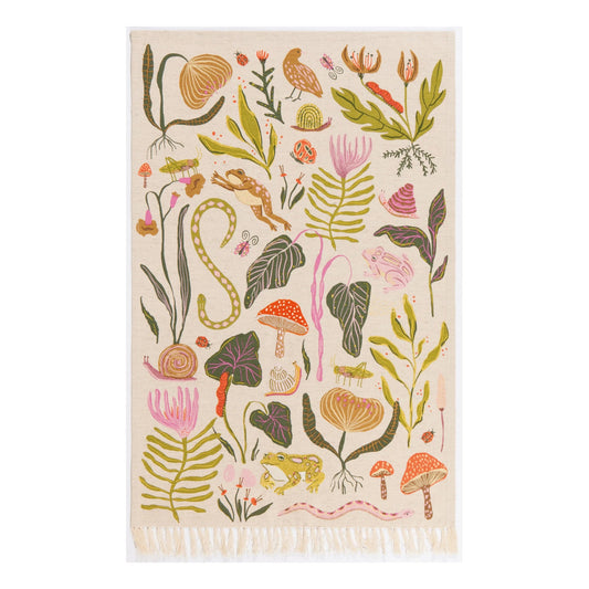 Gardenland Embroidered Tea Towel
