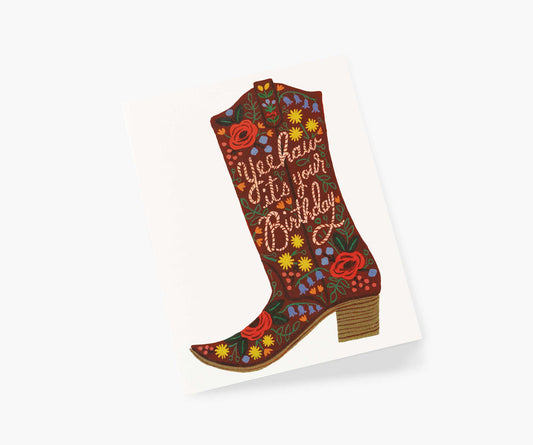 Birthday Boot Card