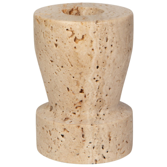 Petra Travertine 3" Candle Holder