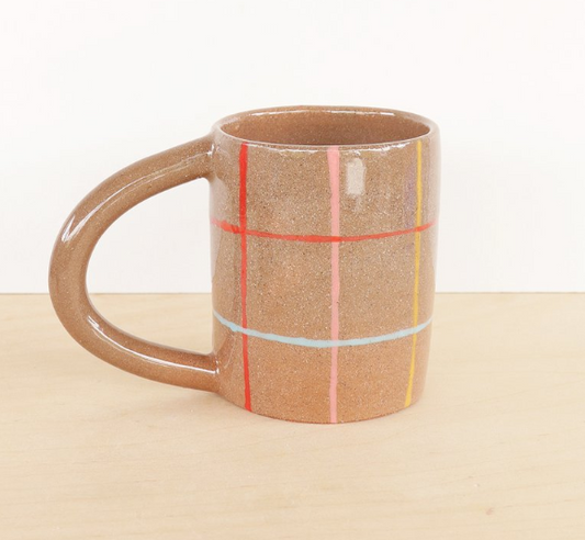 Handmade Grid Mug