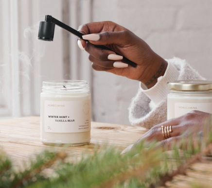 Winter Mint + Vanilla Bean Soy Wax Candle