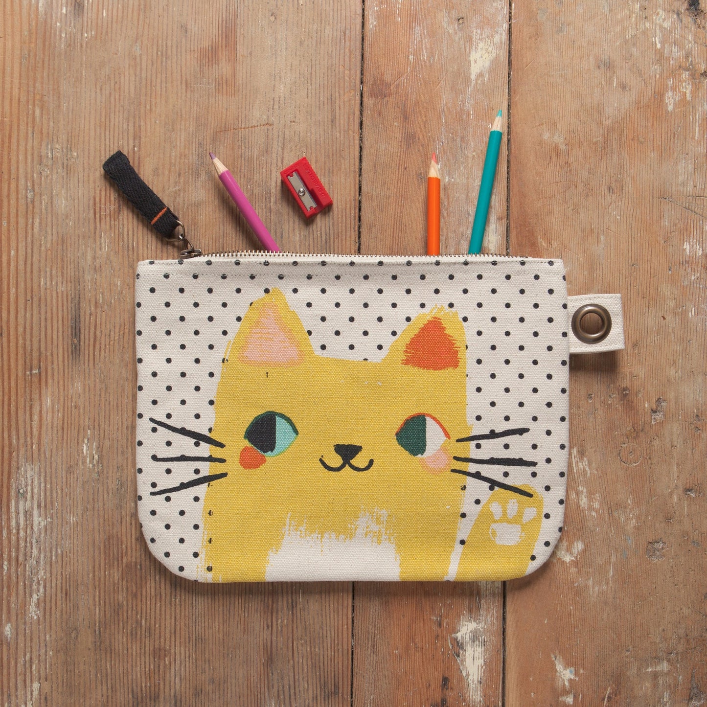 Meow Meow Large Zip Pouch