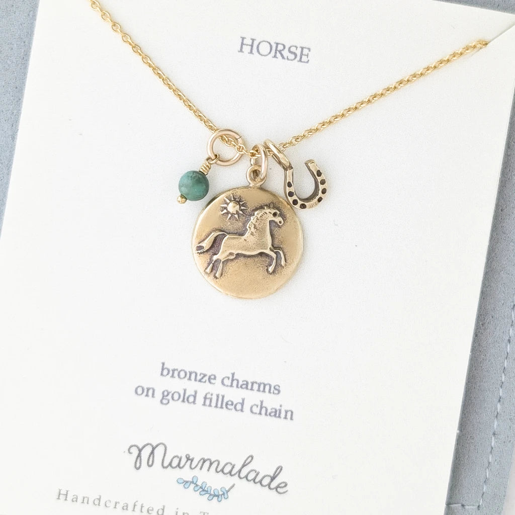 Horse Medallion Necklace
