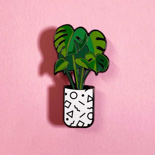 Monstera Plant Enamel Pin