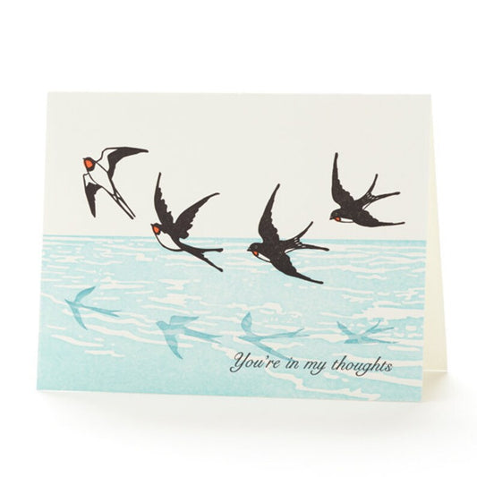 Swallows In My Thoughts Card