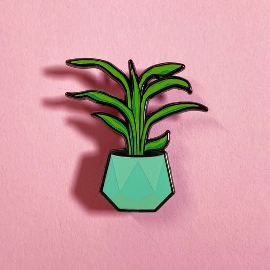 Spider Plant Enamel Pin